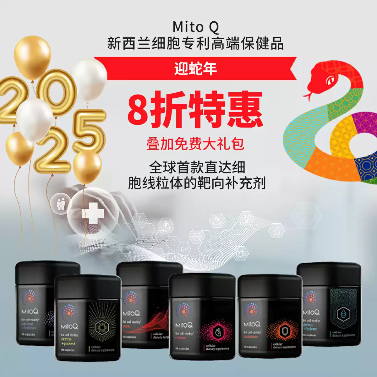 Chinese spring festival promotion poster mito q